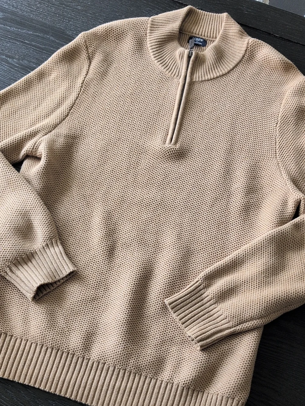 J. CREW Mens Camel Sweater, L